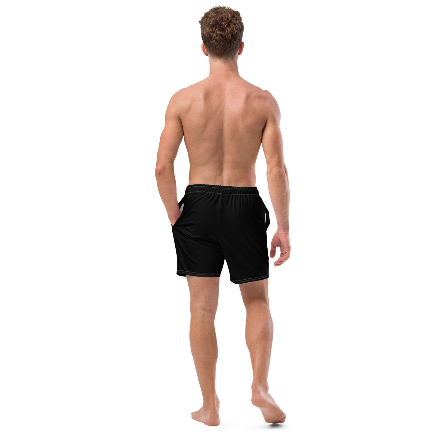 Men's swim trunks full logo