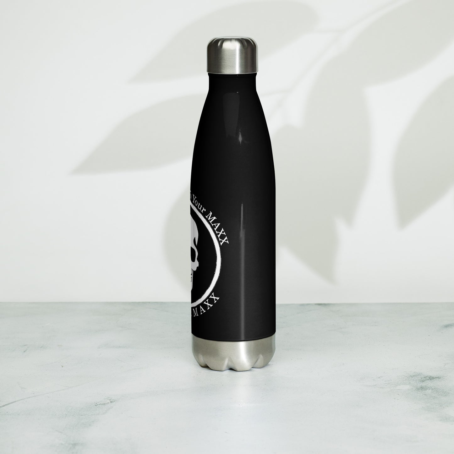 Stainless Steel Water Bottle full logo