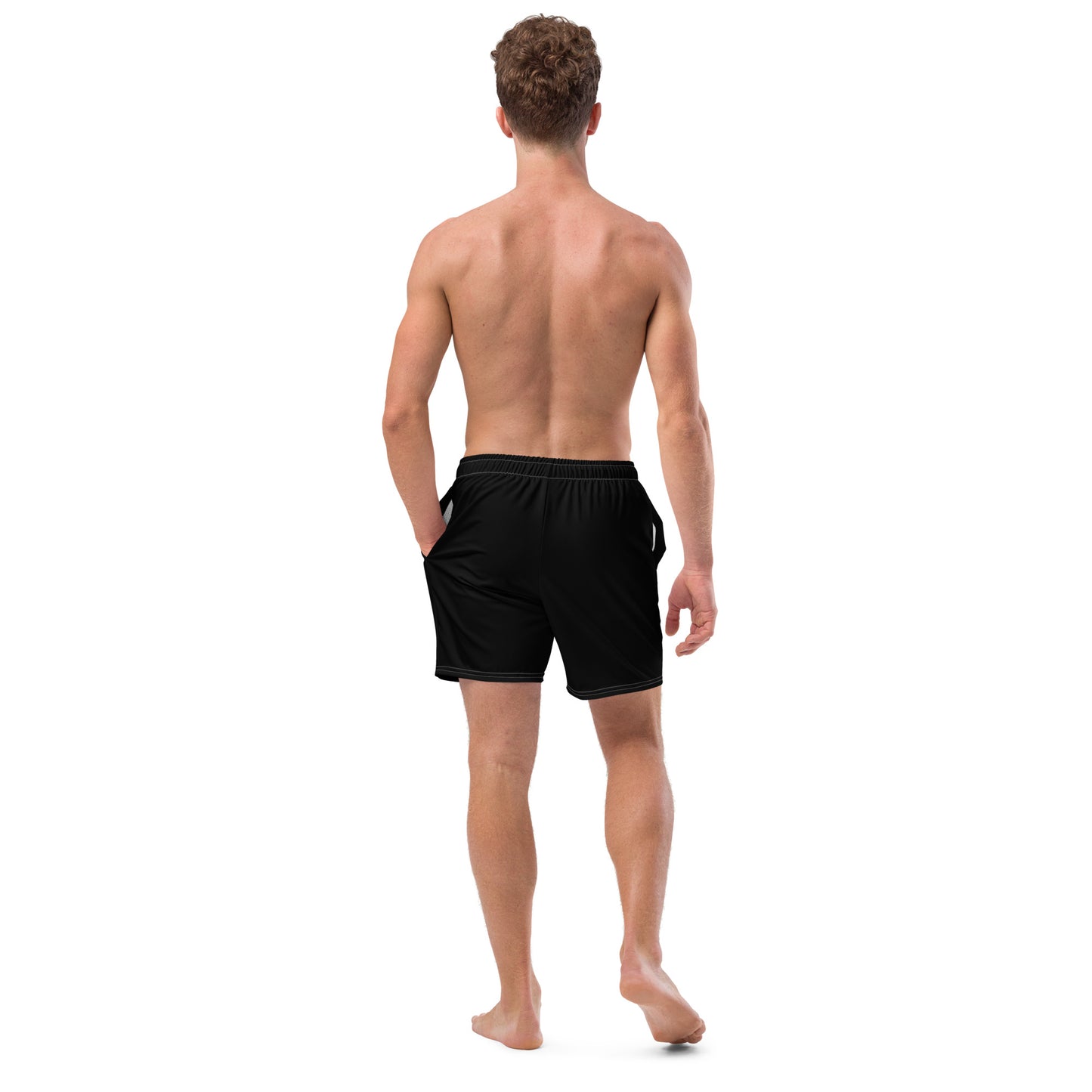 Men's swim trunks full logo