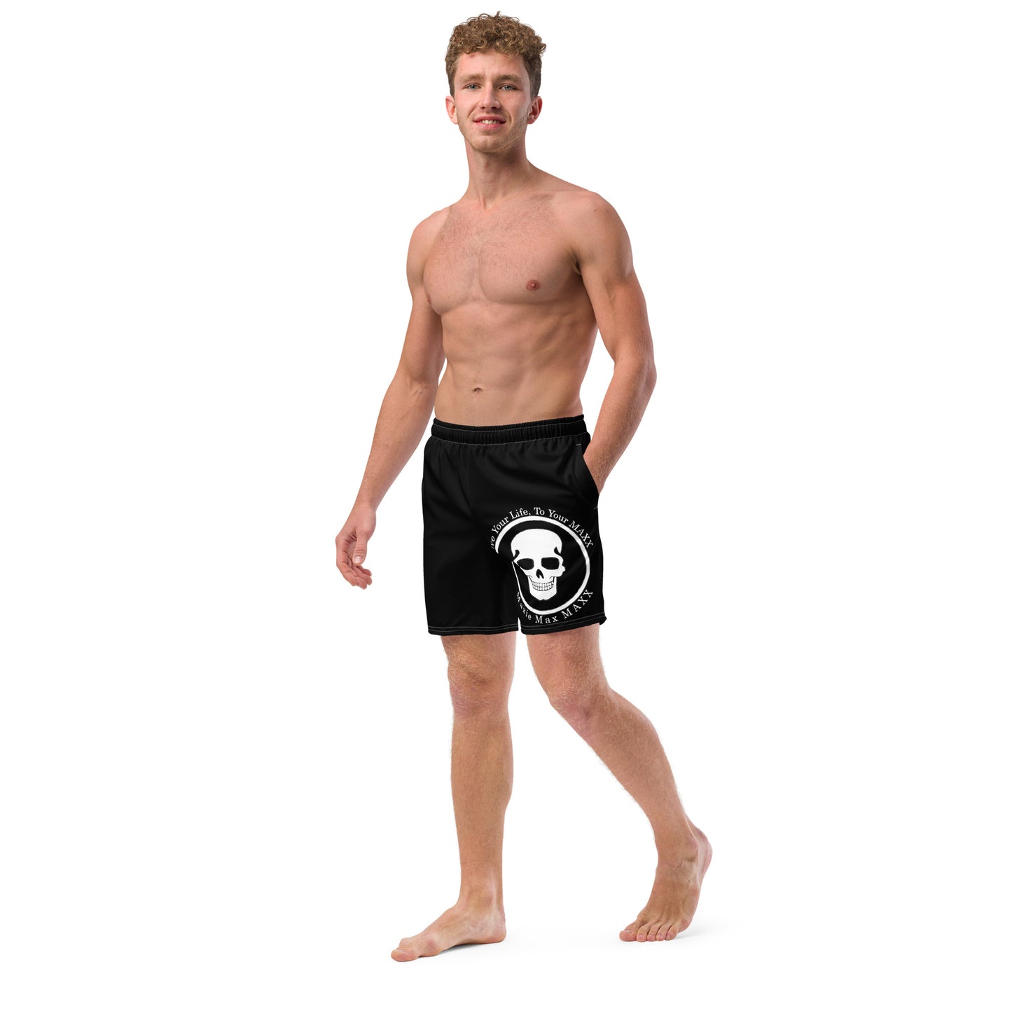 Men's swim trunks full logo