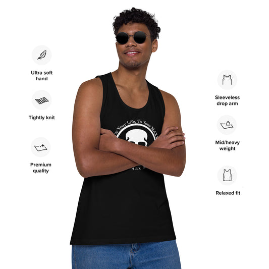 Men’s premium tank top full logo on front