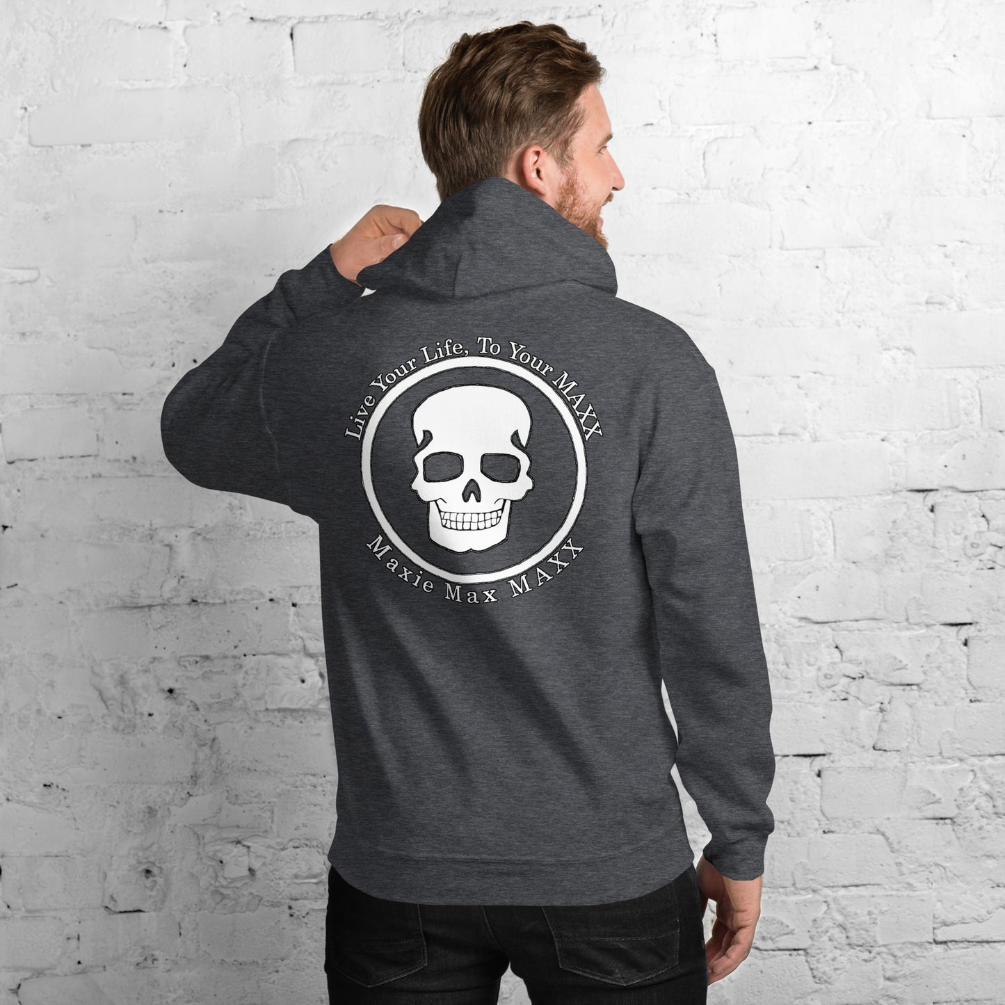 Unisex Hoodie logo on front and full logo on back