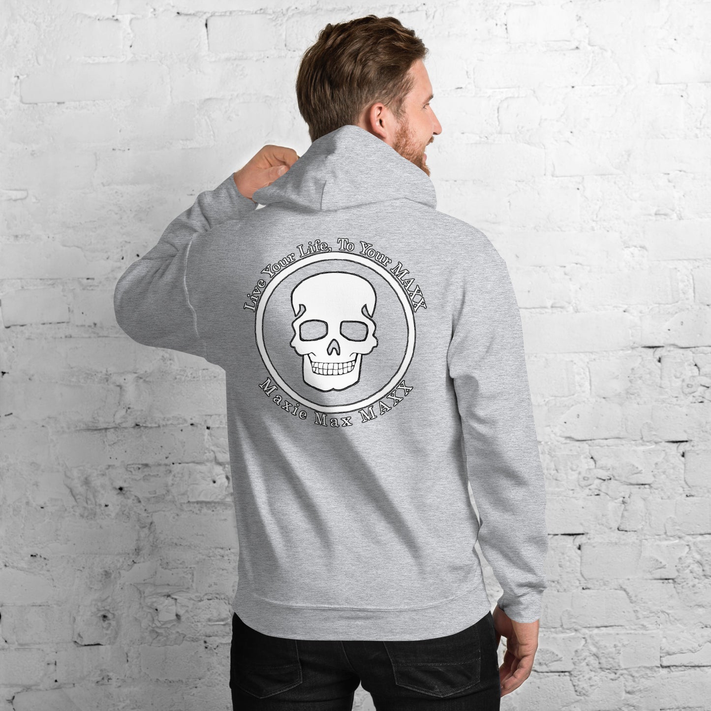 Unisex Hoodie logo on front and full logo on back