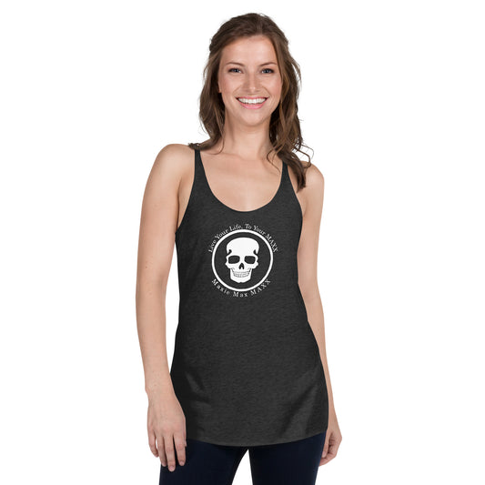 Women's Racerback Tank full logo front