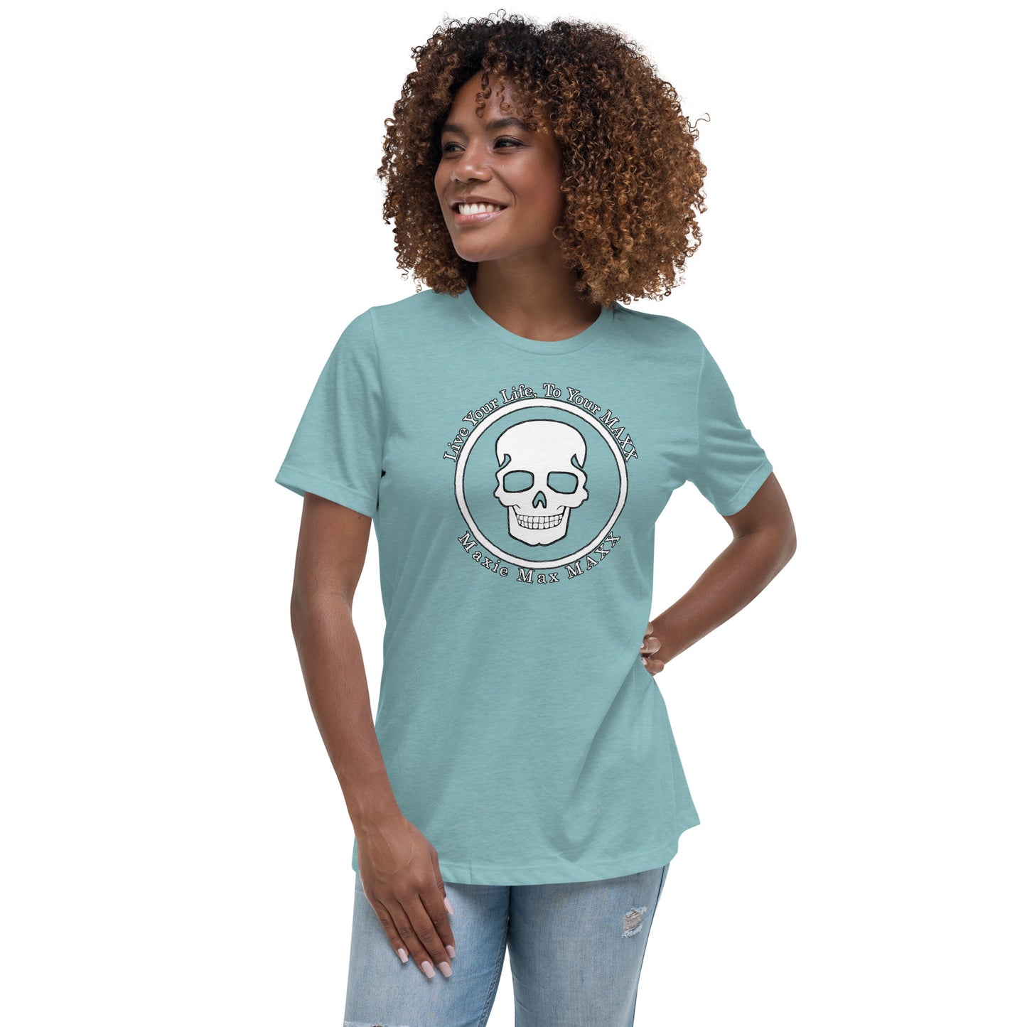 Women's Relaxed T-Shirt full logo on front