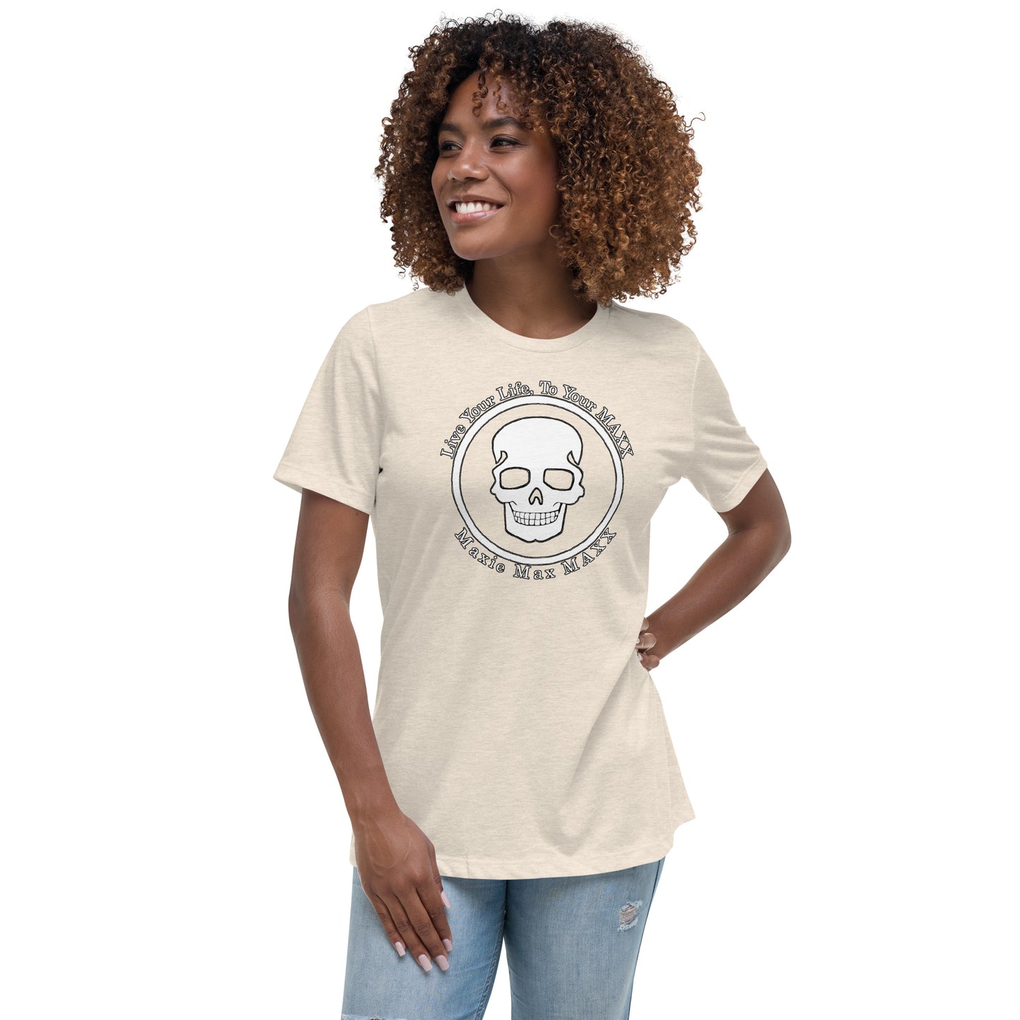 Women's Relaxed T-Shirt full logo on front