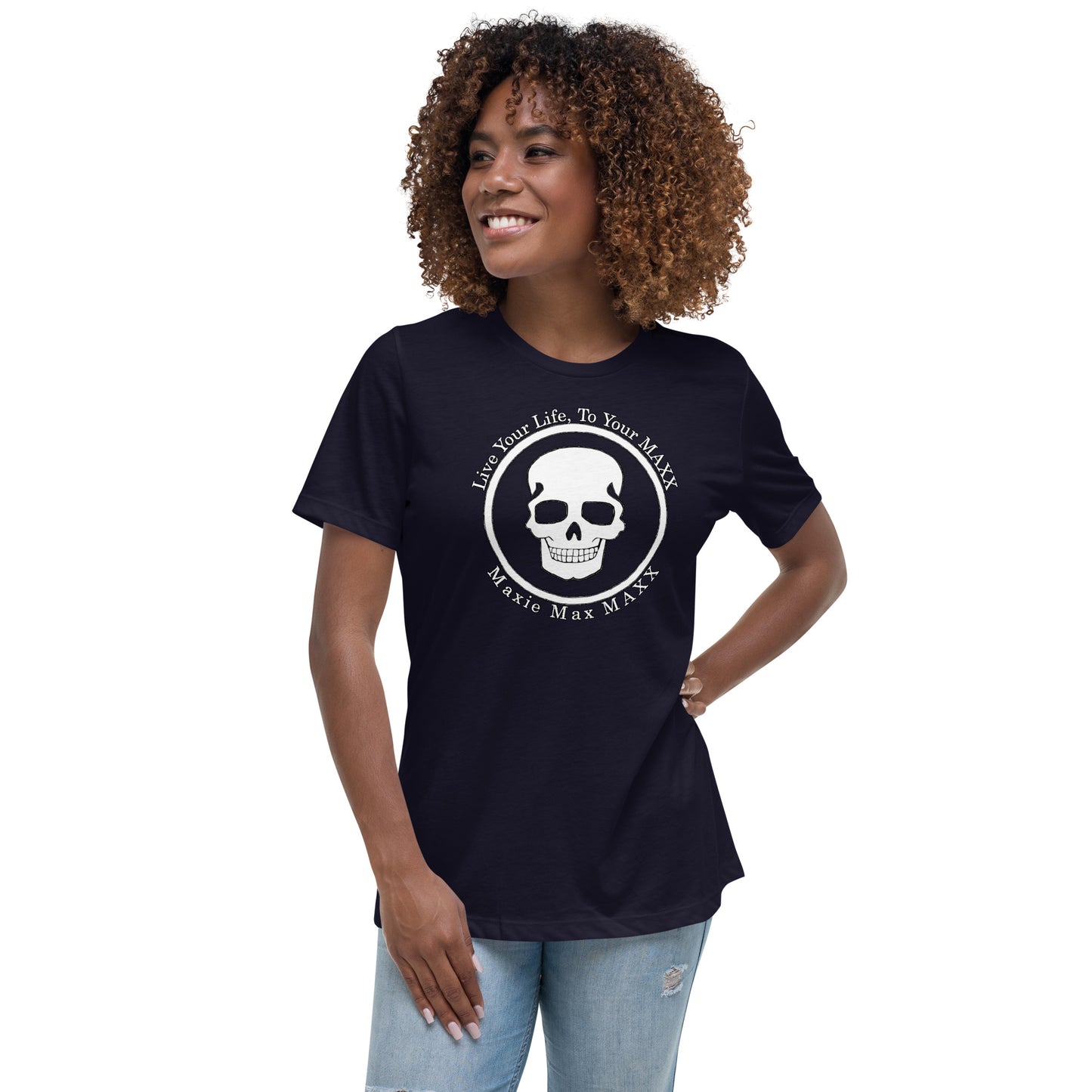 Women's Relaxed T-Shirt full logo on front