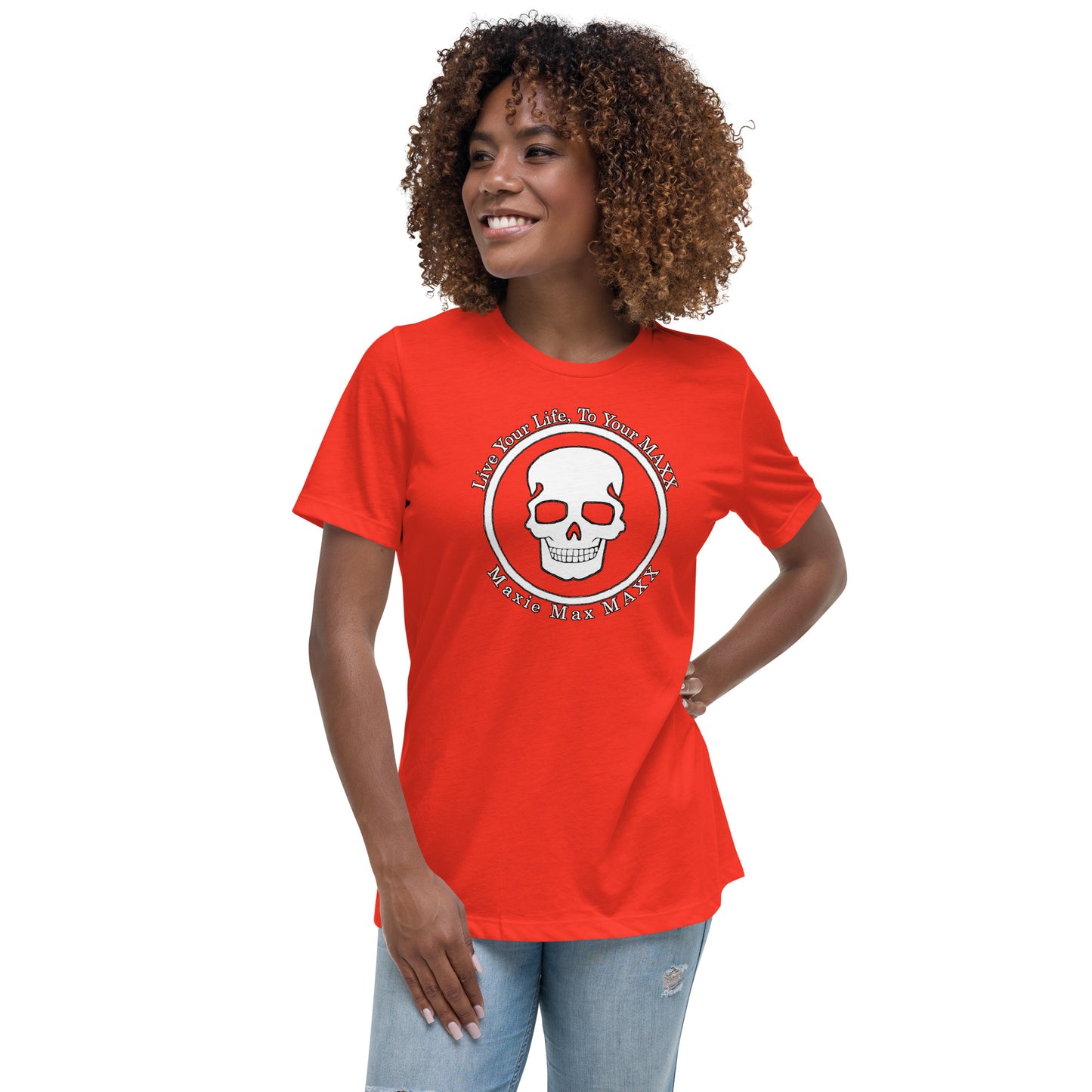 Women's Relaxed T-Shirt full logo on front